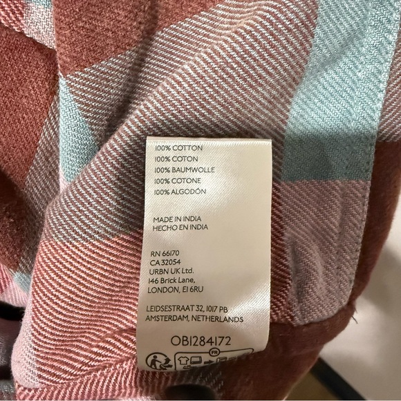 We The Free Plaid Released Trim Button-Down Top - Picture 9 of 11